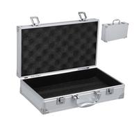 TEHAUX Boîte à Outils en Alliage D'aluminium 30x17x7,6 Cm Coffret Multi-Fonction Portable Et Léger Boîte à Remède Sécurisée pour Maison, Bureau Et Voyage Valise De Rangement Compacte Professionnelle