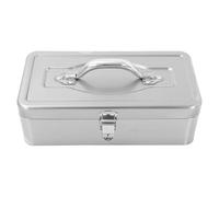 TEHAUX Boîte à Outils Métal Robuste Capacité avec Poignée Portable Organisateur Multi-Usage pour Atelier Garage et Réparations à Domicile