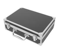 TEHAUX Boîte à Outils Portable en Alliage d'Aluminium Rigide 29X20X9 CM avec Doublure en Mousse Mallette de Rangement Compacte sans Serrure Étui Multifonction pour Documents