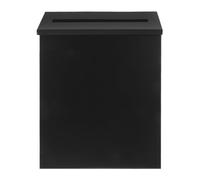 TEHAUX Boîte à Suggestions Murale en Fer Noir Créative et Rustique avec Fente, Boîte à Dons Vintage pour Maison, Bureau ou Espace Extérieur, Sécurisée et Pratique