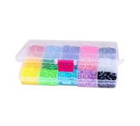 TEHAUX Boîte de pierres décoratives pour ongles 15 couleurs décorations d'ongles 5 mm en résine kit nail art DIY pour manucure pierres précieuses pour décorations d'ongles