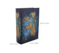 TEHAUX Boîte de Rangement Creux Style Bible Vintage Coffre-fort Caché pour Bijoux Boîte Décorative Réaliste pour Clés et Trésors Coffret Secret Imitation Ancien pour Maison et Bureau