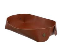 TEHAUX Boîte de Rangement pour Outils de Jardinage en Cuir PU Imperméable, Plateau de Rempotage Multifonction 1 Pièce, Conteneur Pratique pour Supports et Organisation D’Outils