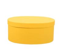 TEHAUX Boîte Kraft Ovale Vide avec Couvercle pour Cadeaux de Mariage Emballage de Bonbons Biscuits et Chocolats Contenant Papier pour Thé et Pâtisseries