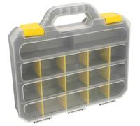 TEHAUX Boîte Rangement Outil Portable avec Compartiments Amovibles Capacité pour Visserie Clous Écrous Mallette Rangement Outillage Compacte et Organiseur Petites pour Usage Polyvalent