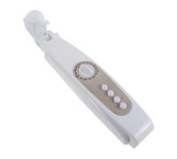 TEHAUX Boîtier de Commande Plastique pour Ventilateur Pied Module Remplacement avec Bouton Poussoir pour Tube Acier Contrôleur Vitesse Blanc
