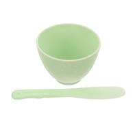 TEHAUX Bol à Masques en Silicone Souple Vert Grand Bâtonnet Mélangeur Accessoire de Beauté DIY pour Préparation de Masques Faciaux Faits Maison Ensemble pour Salon Esthétique, Kit