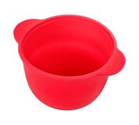 TEHAUX Bol Mélangeur Pliable en Silicone 300 Ml Rouge pour Fondoir à Cire Doublure Intérieure pour Chauffe-Cire Capillaire Pot à Cire Multifonction pour Épilation et Préparation de