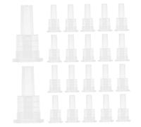 TEHAUX Bouchons Compte-gouttes Intérieurs pour Flacons D’huiles Essentielles 200 Pcs 18 Dents Polypropylène Étanche Dosage Précis Aromathérapie Usage Professionnel et Personnel