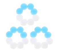 TEHAUX Bouchons D'oreille en Silicone Souple 24pcs Réutilisables pour Dormir de Bruit Protection Auditive Confort pour Train à Grosse Vitesse