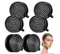 TEHAUX Bouchons pour Couvercles de Bocaux en Bois 20 Trous pour Pailles, Bouchons de Fixation en Silicone Anneau Étanche, Accessoires Pratiques pour Usage Quotidien