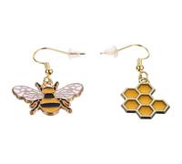 TEHAUX Boucles d'Oreilles Abeille Pendantes pour Femmes Style Ruche Créatif Matériau Hypoallergénique Design Léger et Confortable pour Fêtes et Occasions Spéciales