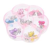 TEHAUX Boucles d'Oreilles Clip pour Garçon et Filles Légères et Décoratives Motifs Dessins Animés Colorés Matériau Écologique sans Odeur pour Fêtes et Anniversaires