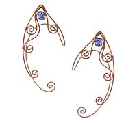 TEHAUX Boucles D'oreilles Manchette Vintage Dorées en Métal sans Perçage pour Femme, Clip Élégante Confortable, Accessoire de Mode Chic pour Occasions Spéciales