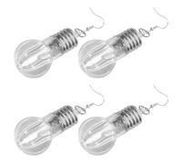 TEHAUX Boucles d'Oreilles Pendantes Lumineuses d'Ampoule 2 Paires Colorées pour Soirée et Boîte de Nuit Légères en Plastique et Résine Accessoires Festifs Originaux