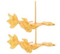 TEHAUX Boucles d'Oreilles Pendantes Poisson en Alliage de Zinc Aiguille Plaquée Argenté Couleur Or Électrolytique 1 Paire Bijoux Bohèmes Amulette pour Femmes Style Poisson Rouge