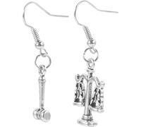 TEHAUX Boucles d'Oreilles pour Femmes Thème Justice en Acier Inoxydable Pendantes Légères Taille Moyenne Bijoux Avocat Élégants Présent Élève Droit 1 Paire