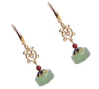 TEHAUX Boucles d'Oreilles Rétro Longues pour Femmes Pendentifs d'Oreilles Décoratifs Légers en Matériaux Écologiques Accessoire d'Oreille Style National Chic pour Fêtes et Séances