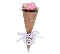 TEHAUX Bougie Parfumée Mini Bouquet de Mini Œillets Rose, Cire de Soja