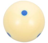 TEHAUX Boule Blanche de Billard Boule de Billard D'entraînement en Résine Bleue Résistante aux Rayures Réutilisable Joueurs de Tous Niveaux Salle de Jeux et Bars