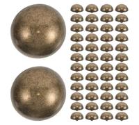 TEHAUX Boutons Métalliques à Coudre 50 Pcs 20 MM Champignon Forme Métal Bronze Vert Vintage pour Chemises Vestes Manteaux Couture Manuelle Accessoires Mercerie