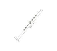 TEHAUX Bracelet à Maillons Coloré en Coquillage d’Ormeau Rhombique Chaîne Ajustable Bijou Plage Été pour Femme Bracelet Géométrique Sirène Inspiré de L’Océan Accessoire Cocktail