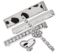 TEHAUX Breloque Décorative pour Bracelet de Montre Bling, Anneau Argenté
