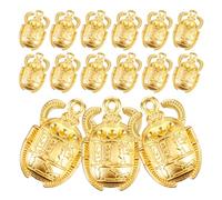 TEHAUX Breloques Pendentif Scarabée Vintage 30 Pièces Pendentifs Suspendus Coléoptère En Or Égyptien Breloques Perles Pour Collier À Faire Soi- Bracelet Porte-Clés Matériel De