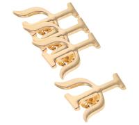 TEHAUX Broche Épingle Décorative Élégante et Polyvalente Lot de 4 Pièces Lettre Grecque en Alliage Doré pour Psychologues pour Bureau et Voyage