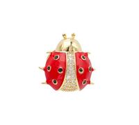 TEHAUX Broche Mini Insecte en Métal Épingle de Col Femme Motif Insecte à Sept Points Accessoire Léger et Solide pour Chemise pour Conférences et Fêtes