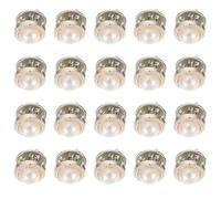 TEHAUX Broches Délicates en Alliage et Résine, Lot de 20 Pièces, Boucles de Sécurité Perle pour Vêtements, Accessoires Indispensables pour Occasions Décontractées et Formelles