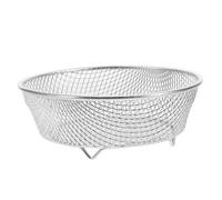 TEHAUX Brochettes Rondes en Acier Inoxydable pour Barbecue Et Friteuse à Air Chaud, Support Vertical Ø155 Mm, Accessoires Cuisson Homogène pour Four Et Grill Extérieur