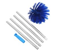 TEHAUX Brosse à Toiles D’araignée Extensible en Acier Inoxydable, Légère | Nylon, Portée Élevée pour Plafonds et Coins, Rangement Compact, Usage Intérieur Extérieur, Bleu Couleur Aléatoire
