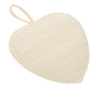 TEHAUX Brosse Exfoliante Bain en Loofah et Coton, Double Surface, Peau Sensible, Crée une Mousse Riche, Accessoire Nettoyage Corporel