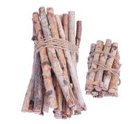 TEHAUX Bûches De Bouleau Décoratives Et Brindilles Séchées Pour Artisanat, Adultes, Naturel Blanc, Lot 40 Pièces, Décorations Maison Et Table De Noël, Remplissage De Vase, Usage Intérieur Hiver