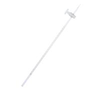 TEHAUX Burette avec Robinet Clé PTFE Burette Borosilicatée De Burette en Verre Chimique pour De Lycée Expérience Chimie Études Scientifiques Stockage À La Maison Tube De Titrage Chimique -Burette