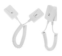 TEHAUX Câble de Sécurité Télécommande Anti-Perte 2pcs en Plastique Blanc Fixation Auto-adhésive pour Usage Multifonction Salon ou Chambre