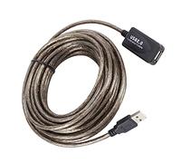 TEHAUX Câble D'extension USB 2.0 10 M pour Ordinateur, Prolongateur USB Flexible et Résistant, Compatible Transfert Haute Vitesse, Usage Informatique Bureau et Maison, Couleur Noire