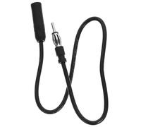TEHAUX Câble Extension Antenne Autoradio Noir 1m Connecteurs Mâle et Femelle en Cuivre et Pvc Compatible Radios et Lecteurs CD de Voiture