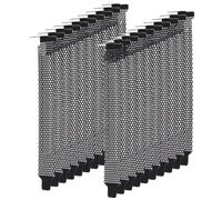 TEHAUX Cache D’Emplacement Pci 20 Pièces Métal Noir pour Boîtier ATX Matx | Structure en Maille, Anti-poussière et Ventilation, Pose et Retrait Faciles, pour Châssis D’ordinateur