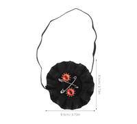 TEHAUX Cache-Œil Gothique Punk Lolita Réutilisable Demi-Masque Cosplay Rétro pour Adultes Accessoire de Bal Masqué Halloween et Carnaval Taille Confortable Masque de Pirate Vintage