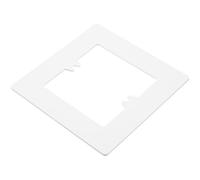 TEHAUX Cache-plaque Murale Décorative 86 Type, Plastique Résistant Blanc, Couvercle à Plaque Unique pour Interrupteur Mural, Protection la Poussière, Adapté Usage Domestique et