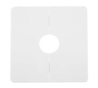 TEHAUX Cache-trou Mural Blanc Pvc Autocollant Décoratif pour Trous de 28mm, Adapté aux Passages de Conduits et Climatiseurs, Usage Intérieur et Extérieur