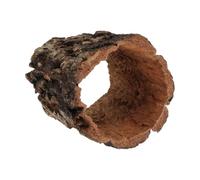 TEHAUX Cachette pour Reptiles en Bois Forme Tronc d'arbre Creux Style Forêt Tropicale Réaliste Structure Amovible pour Terrarium et Repos des Serpents et Araignées