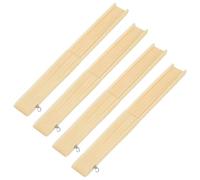 TEHAUX Cadre Éventail Pliant en Bambou Beige 4pcs pour Fabrication D'éventails Japonais Léger et Polyvalent pour Décorations Intérieures et Découverte Traditionnelle