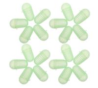 TEHAUX Cage à Leurres de Pêche 20 Pièces, Porte-Feedback de Pêche en Plastique Blanc, Support d'Appât Amovible pour Pêche en Étang
