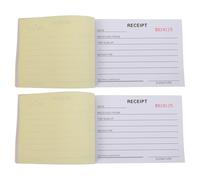 TEHAUX Carnet de Reçus de Factures 2pcs en Papier, Solution Fiable pour Reçus de Loyer et Paiements, pour Suivi de Dons et Émission de Factures