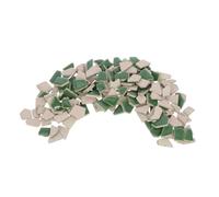 TEHAUX Carreaux de Mosaïque Céramique Irréguliers Verts Petits Morceaux pour Bricolage DIY Tesselles Décoratives Légères et Colorées pour Murs et Objets Artisanaux