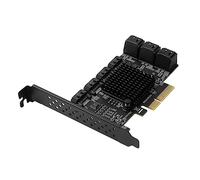 TEHAUX Carte Extension Ports Pci E avec LED de Compatible avec PC Carte Contrôleur Transmission Stable Mode Veille Automatique