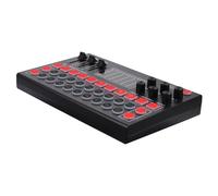 TEHAUX Carte Son Externe M9 Changeur De Voix pour Streaming en Direct Mixeur Audio Portable Compatible Pc Effets Sonores Et Éclairage RGB